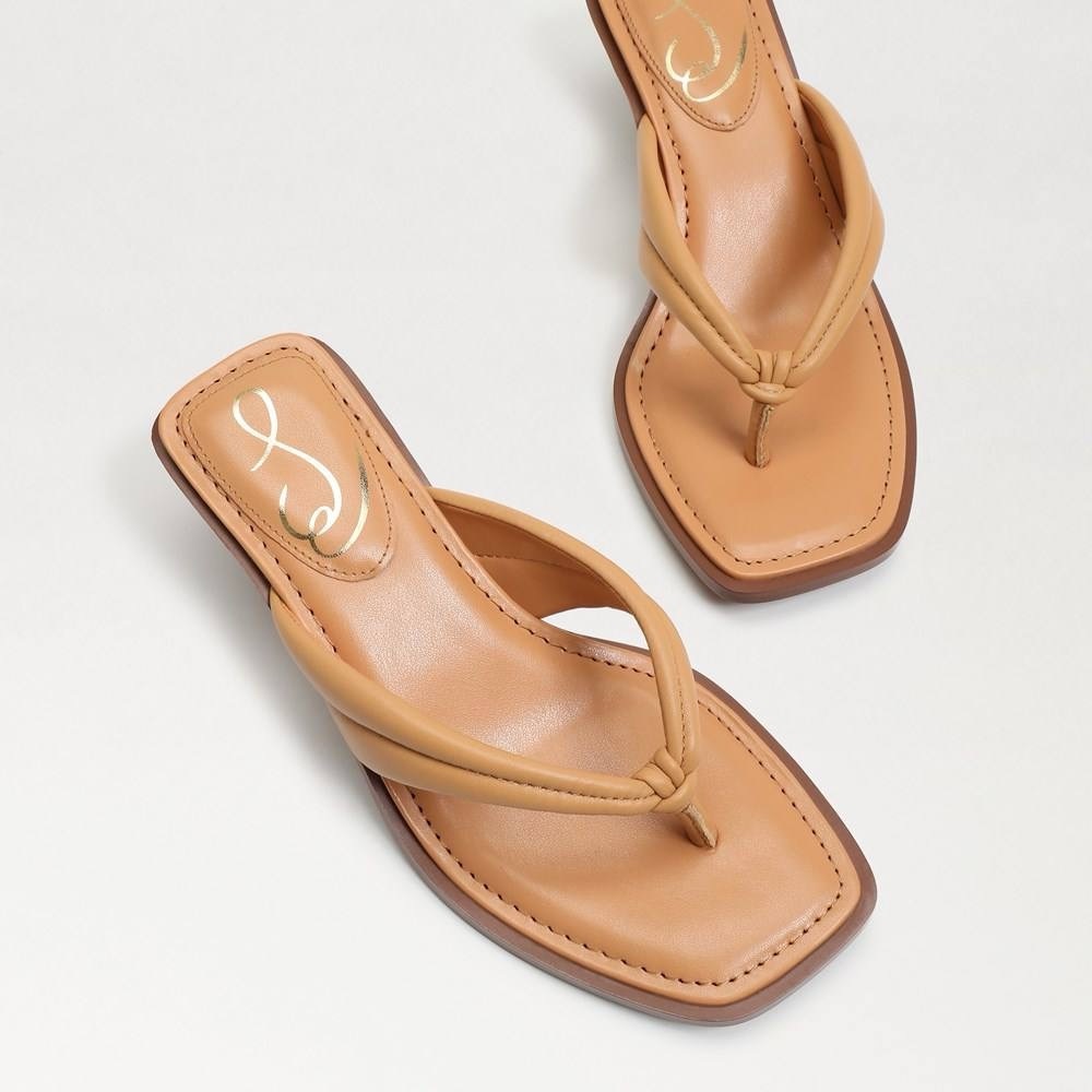Elegant Tan Leather Sandals